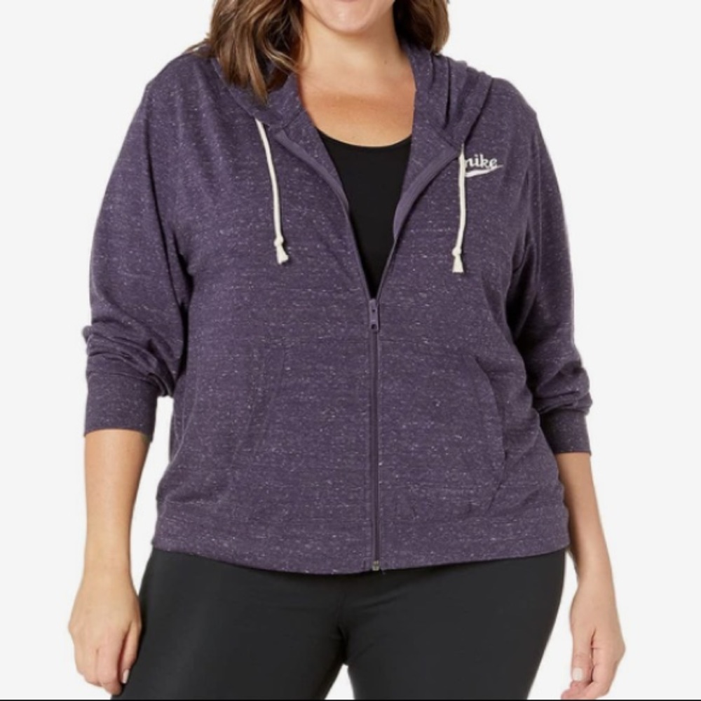 Nike Plus Size NSW Gym Vintage Hoodie Full Zip